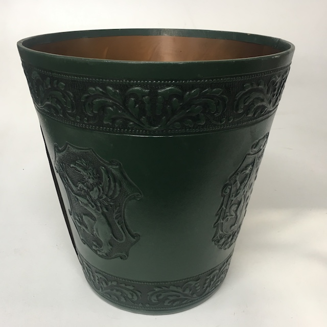 BIN, Dark Green Embossed Leatherette